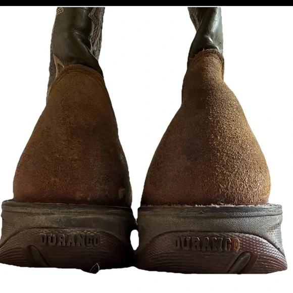 Lady Rebel by Durango Women's work Western Boot Green Brown Cowgirl - Picture 2 of 11